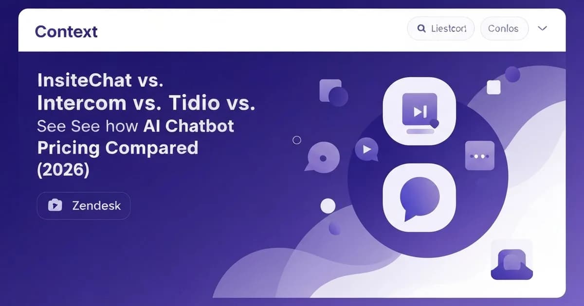 InsiteChat vs. Intercom vs. Tidio vs. Drift: AI Chatbot Pricing Compared (2026)